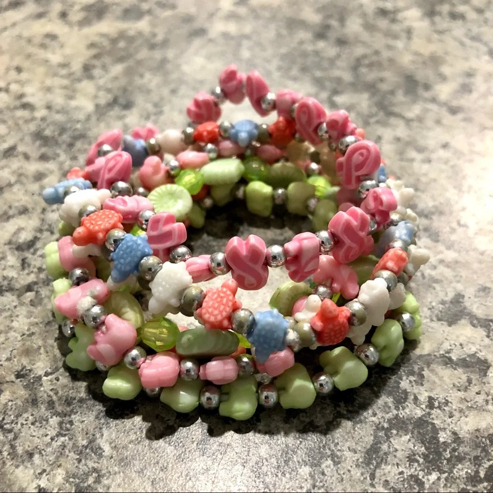 7 Cute Bead Bracelets Stretchy